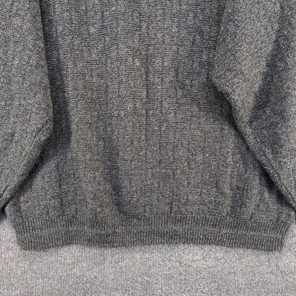 Cricketeer Men's Pullover Hand Framed Sweater Gray XXL 2XL Crew Neck 100% Cotton - Picture 4 of 11